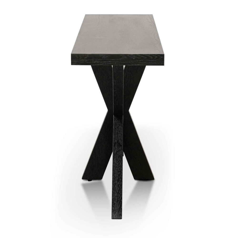 Johnathon 1.6m Console Table - Textured Espresso Black - Image 4