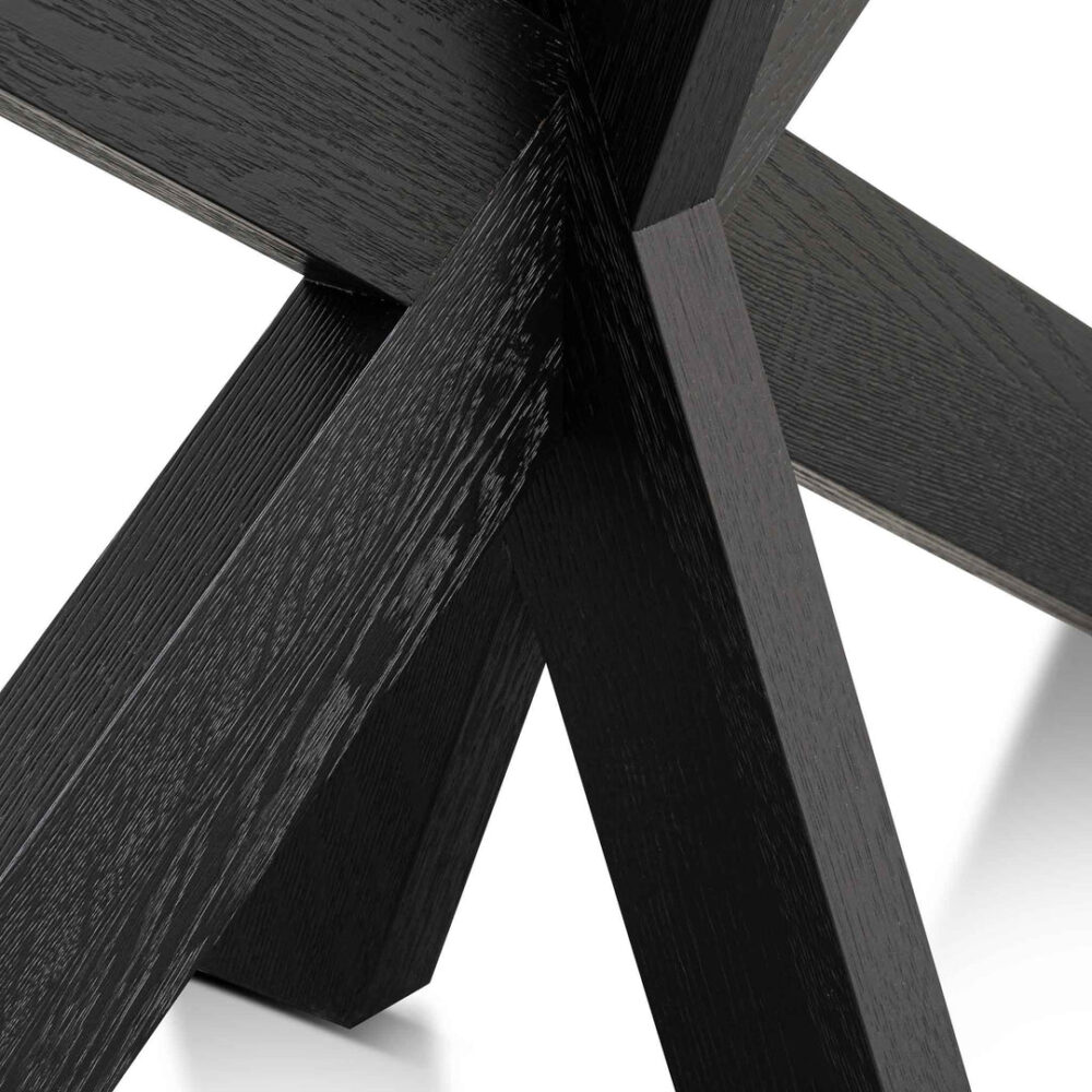 Johnathon 1.6m Console Table - Textured Espresso Black - Image 9