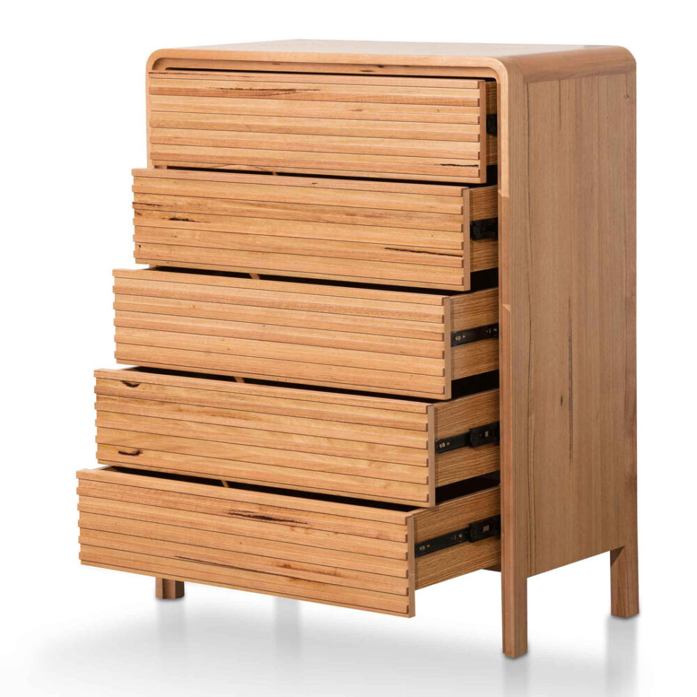 Amparo Tallboy Drawer Chest - Messmate - Image 3