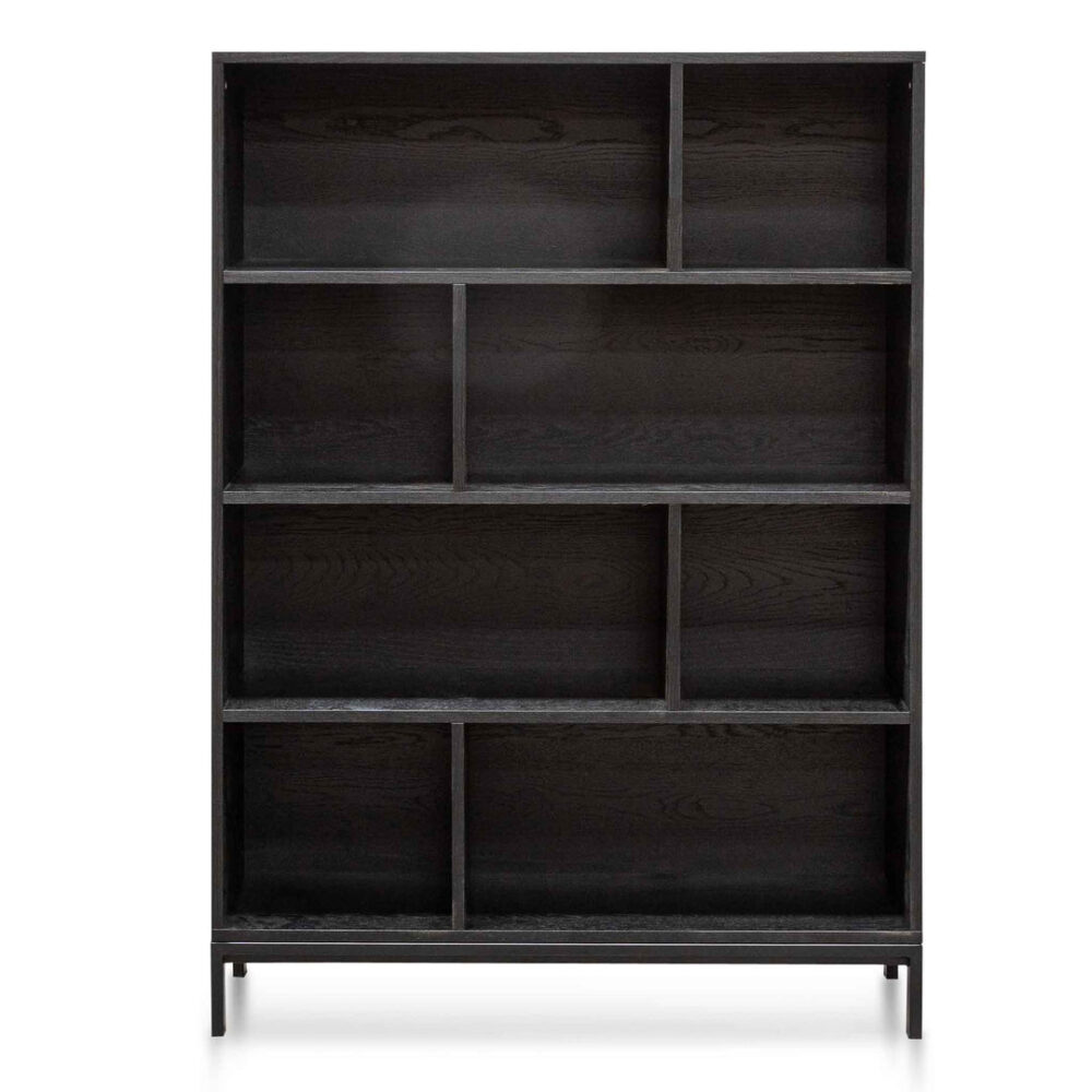 Deakin Wooden Bookcase - Black - Image 3