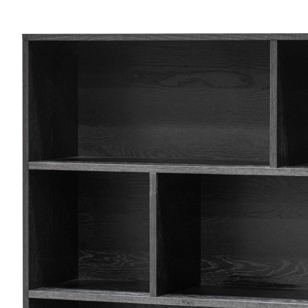 Deakin Wooden Bookcase - Black - Image 4