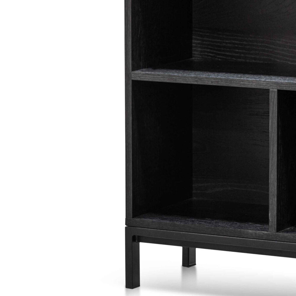 Deakin Wooden Bookcase - Black - Image 7