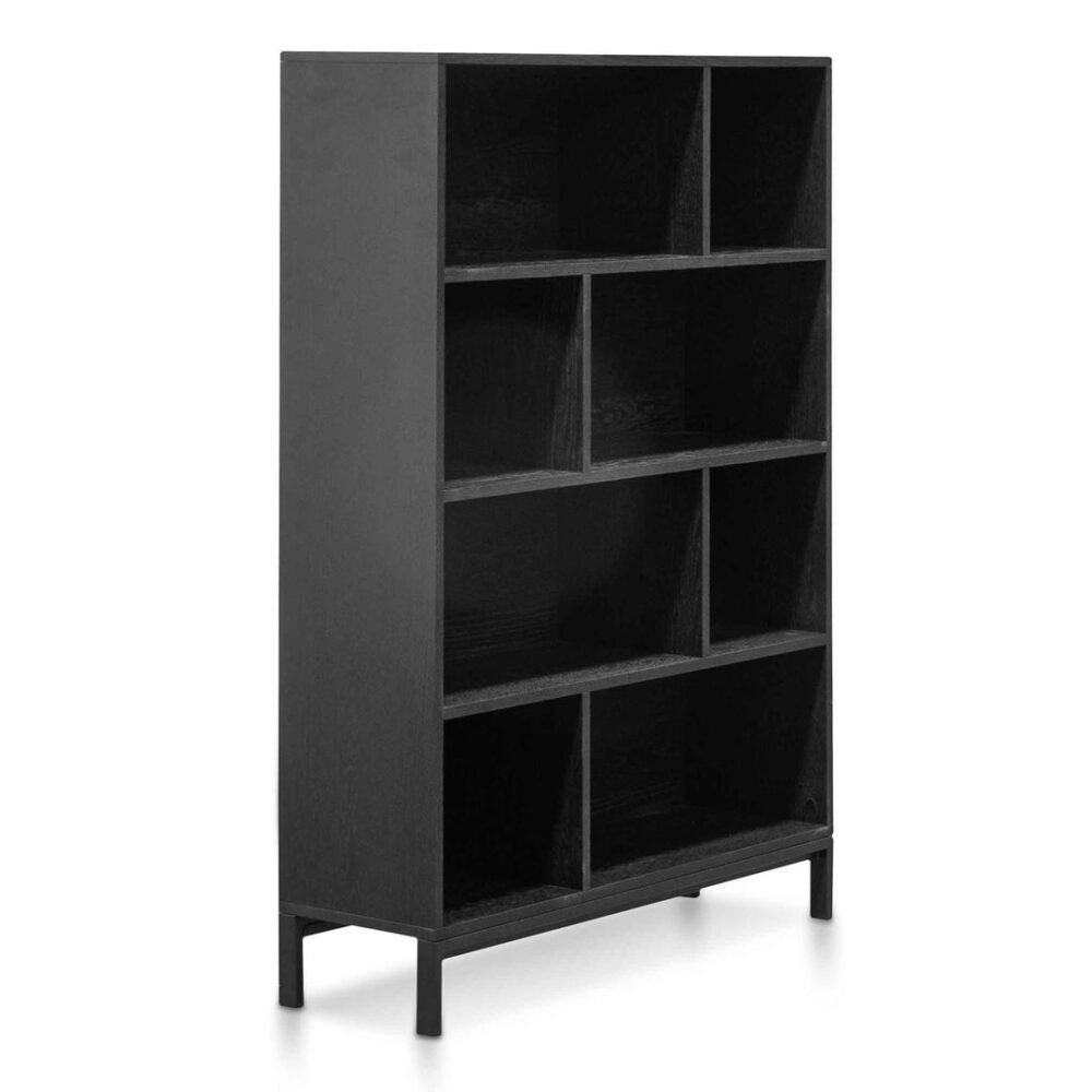 Deakin Wooden Bookcase - Black - Image 2