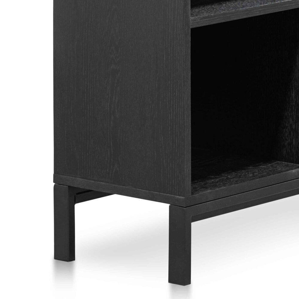 Deakin Wooden Bookcase - Black - Image 8