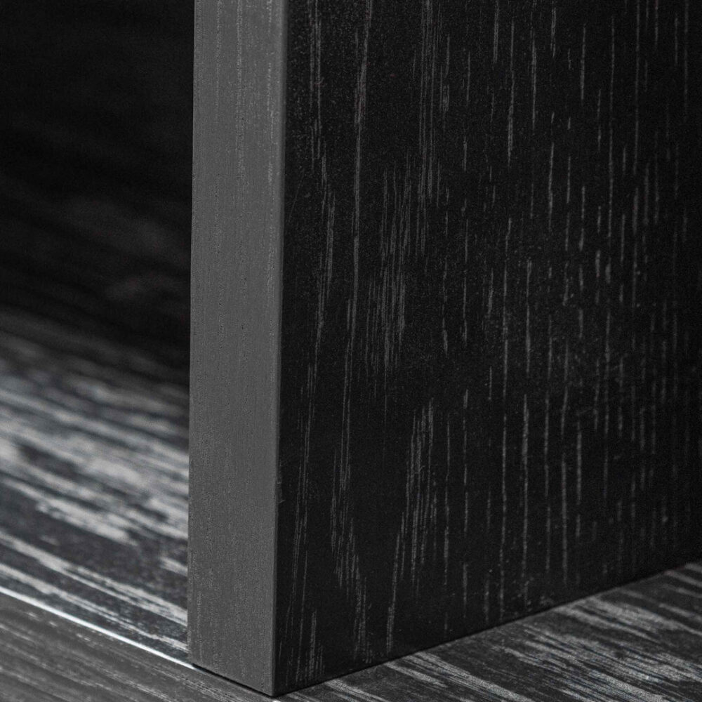 Deakin Wooden Bookcase - Black - Image 5
