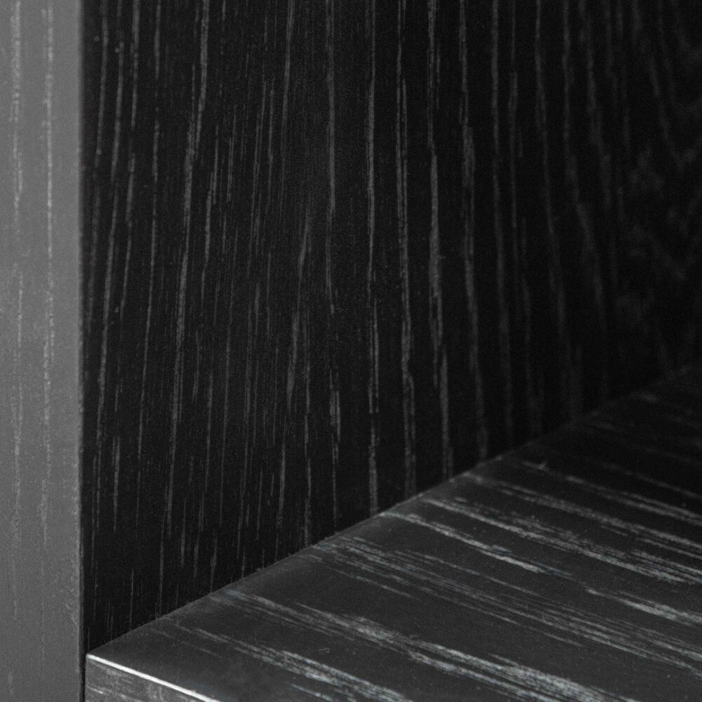 Deakin Wooden Bookcase - Black - Image 6