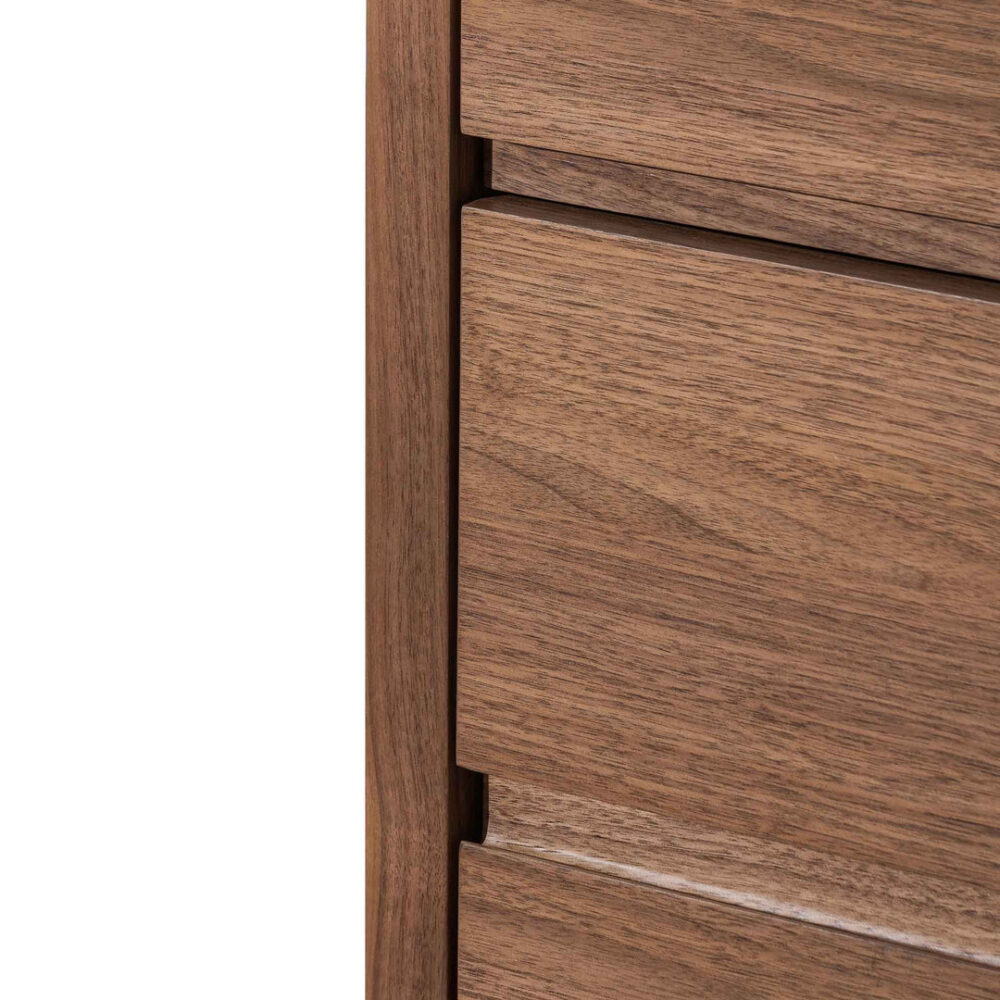 Norris 6 Drawers Wooden Chest - Walnut - Image 7
