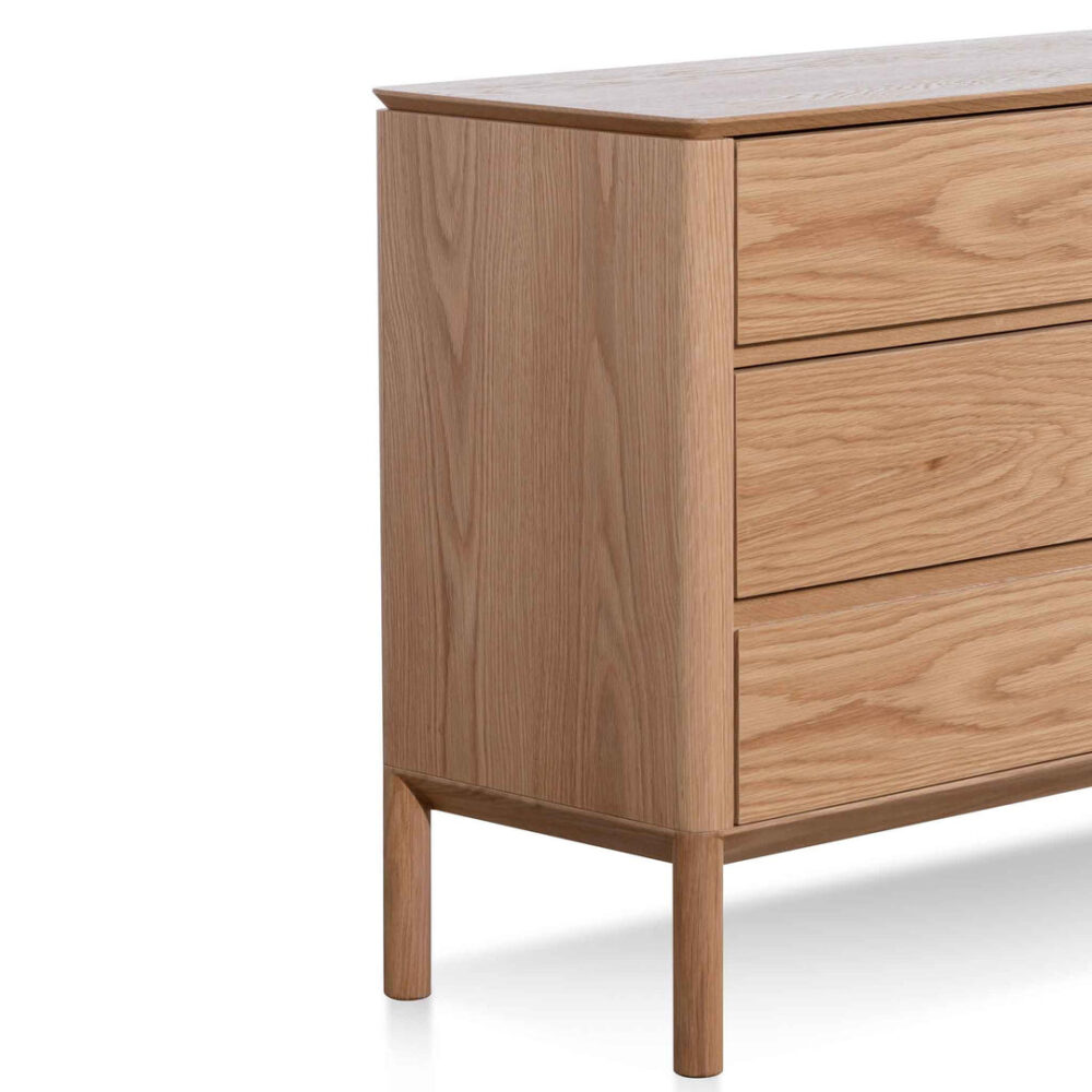 Norris 6 Drawers Wooden Chest - Natural - Image 6
