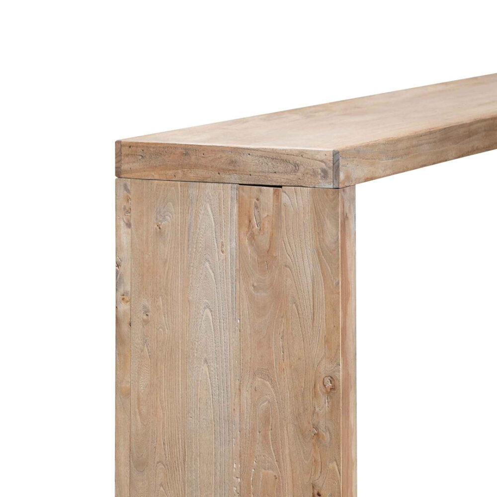 Hegan Wood Console Table - Natural - Image 5