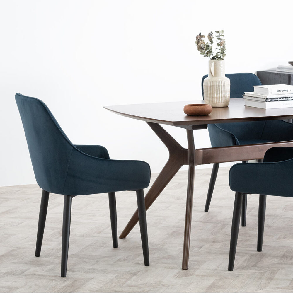 Nora 1.85m Dining Table - Walnut - Image 2