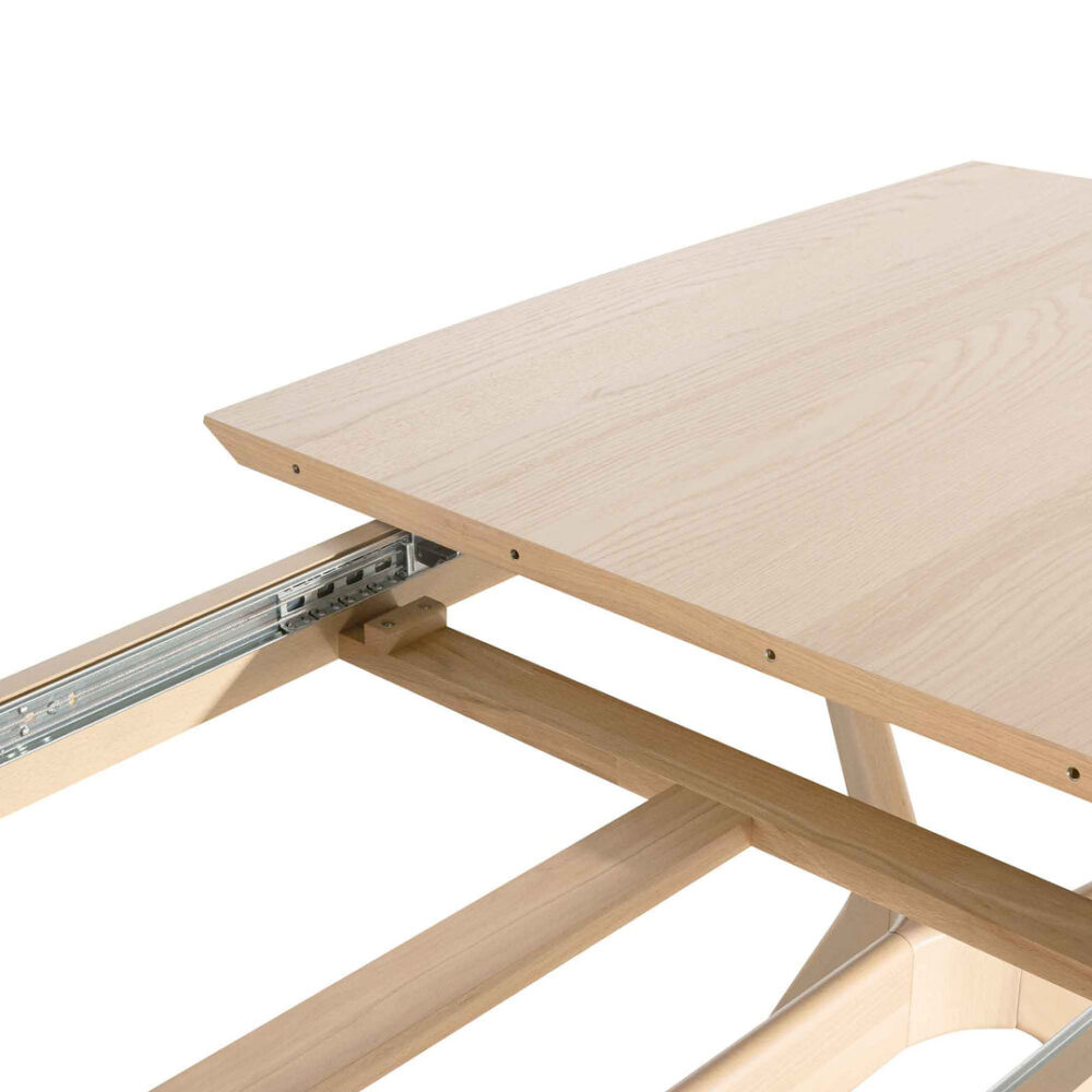 Nora Extendable Dining Table - Pale Oak - Image 6