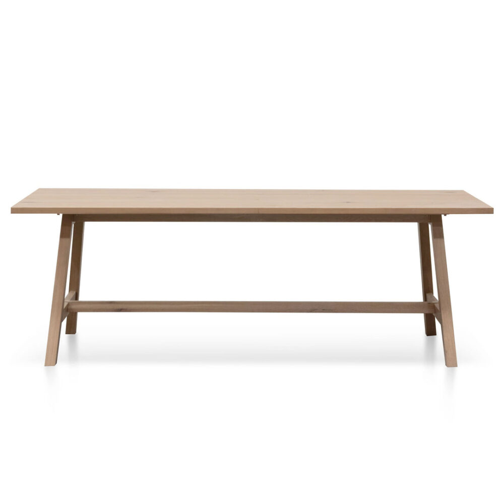 Murillo 2.2m Wooden Dining Table - Washed Natural - Image 5