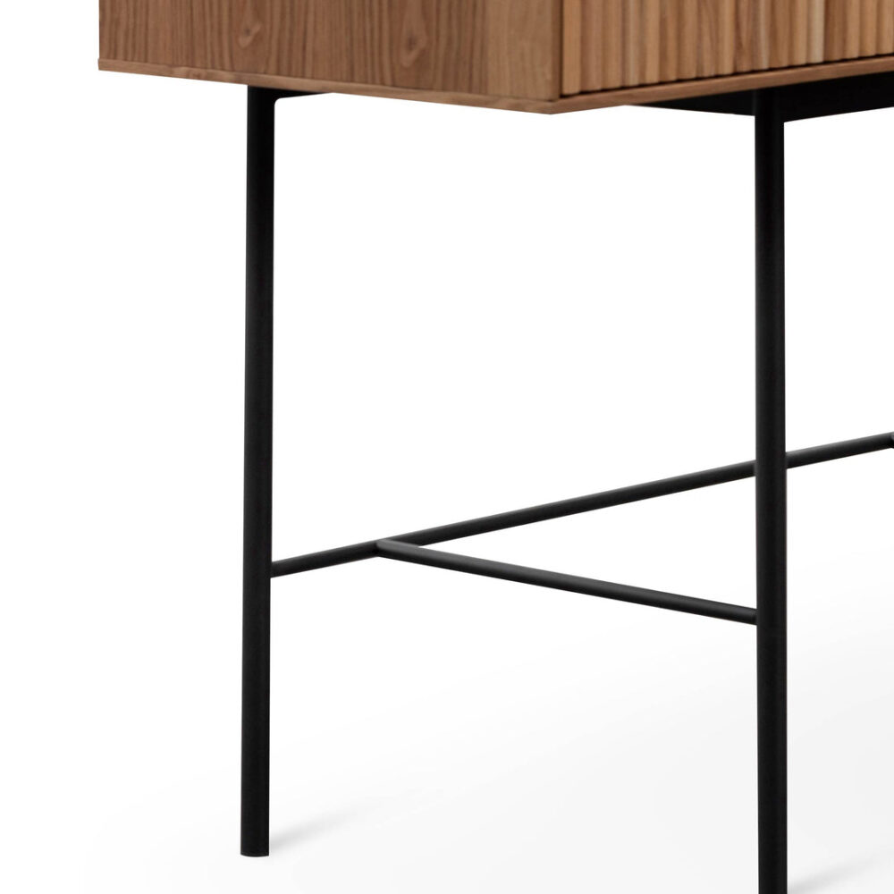 Dahlia 120cm Console Table - Natural with Black Legs - Image 12