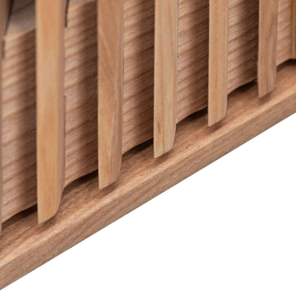 Dahlia 120cm Console Table - Natural with Black Legs - Image 10