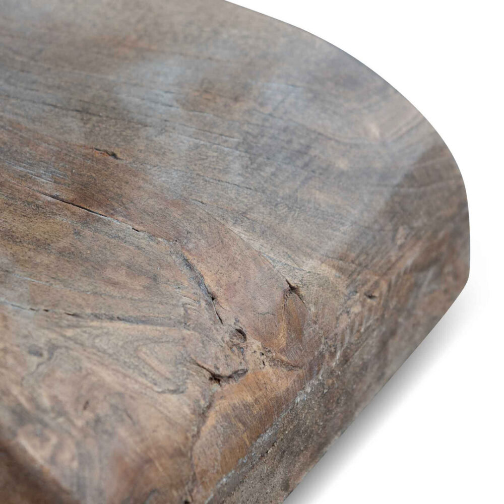 Kara Reclaimed 1.6m Round Dining Table - Natural Top and Natural Base - Image 16