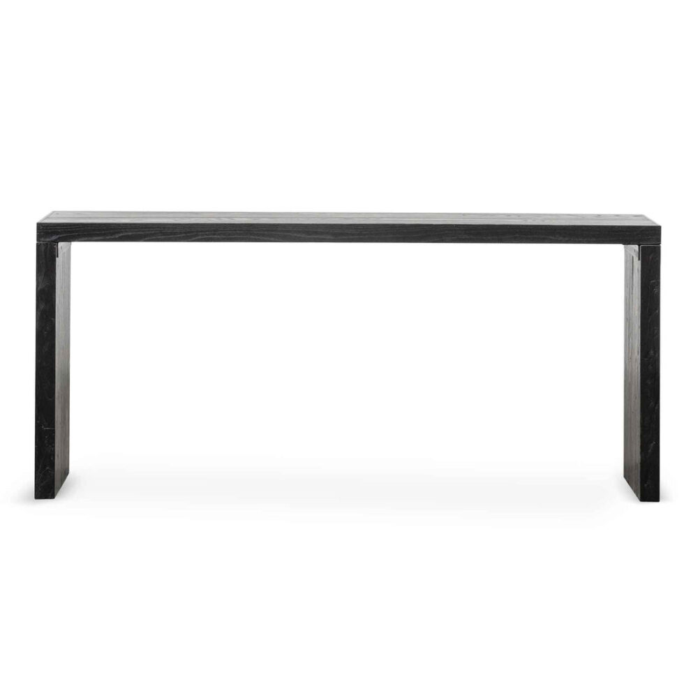 Hegan Wood Console Table - Black - Image 5