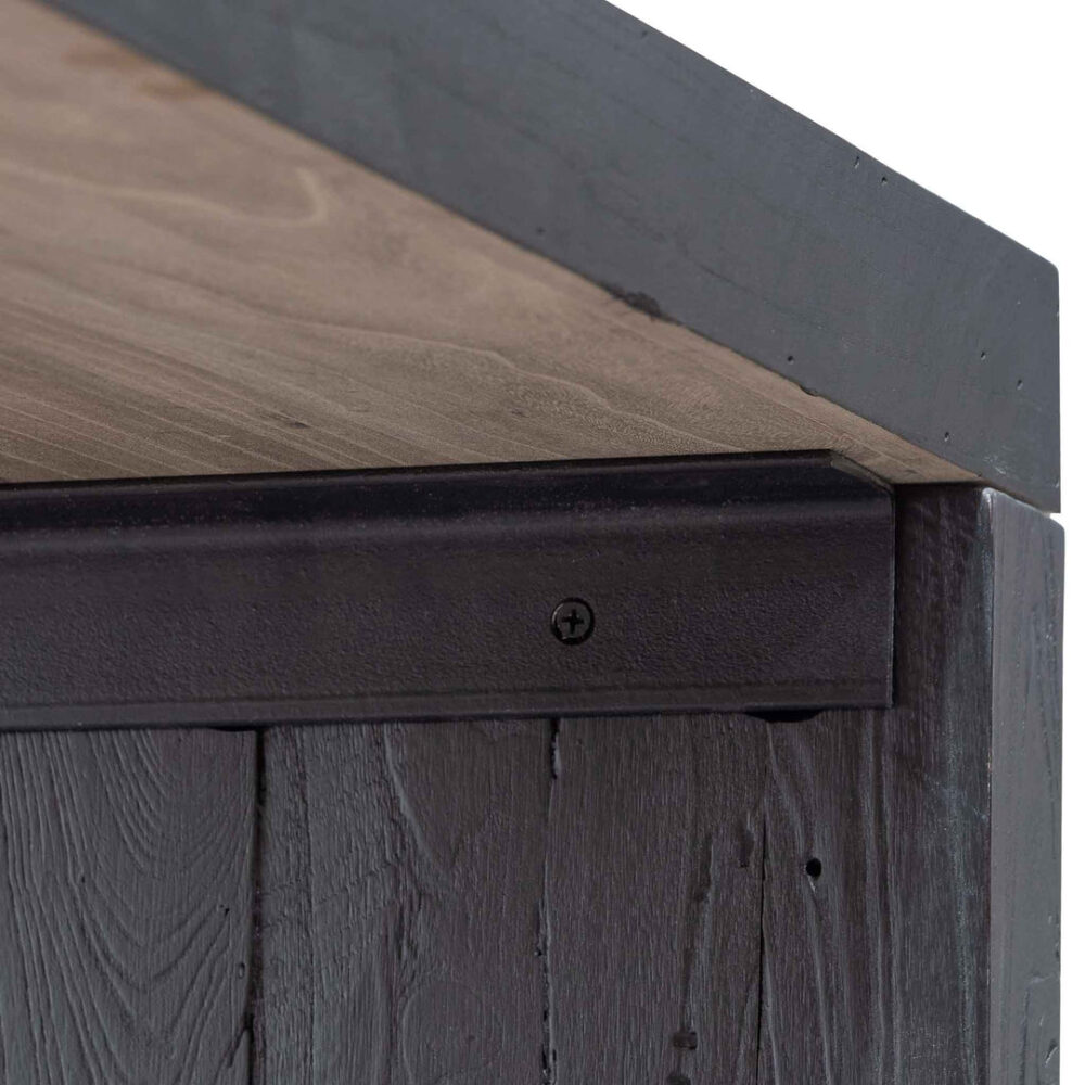 Hegan Wood Console Table - Black - Image 11