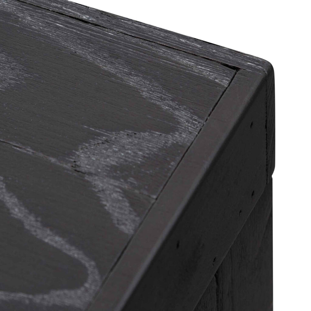 Hegan Wood Console Table - Black - Image 14