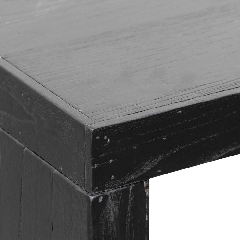 Hegan Wood Console Table - Black - Image 9