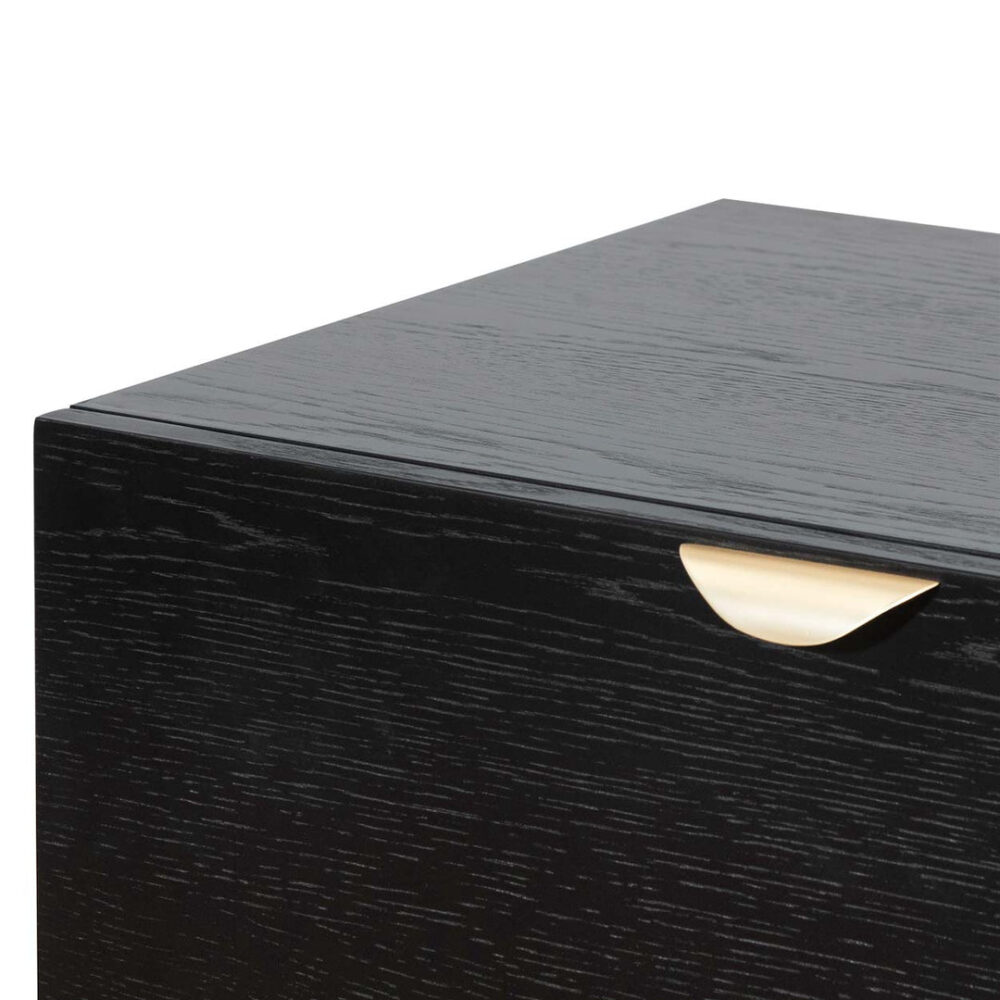 Boyle 1.75m Wooden Sideboard - Black - Image 8