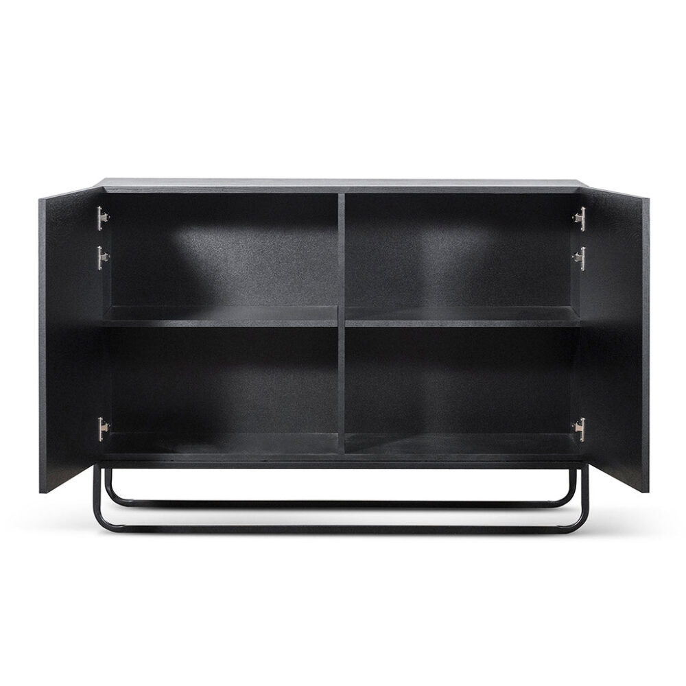 Boyle 1.2m Wooden Sideboard - Black - Image 3