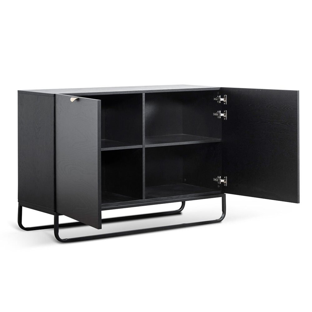 Boyle 1.2m Wooden Sideboard - Black - Image 5