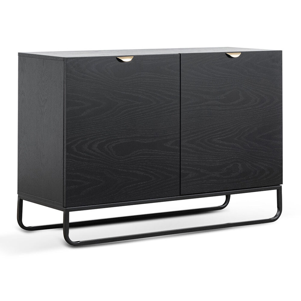 Boyle 1.2m Wooden Sideboard - Black - Image 4
