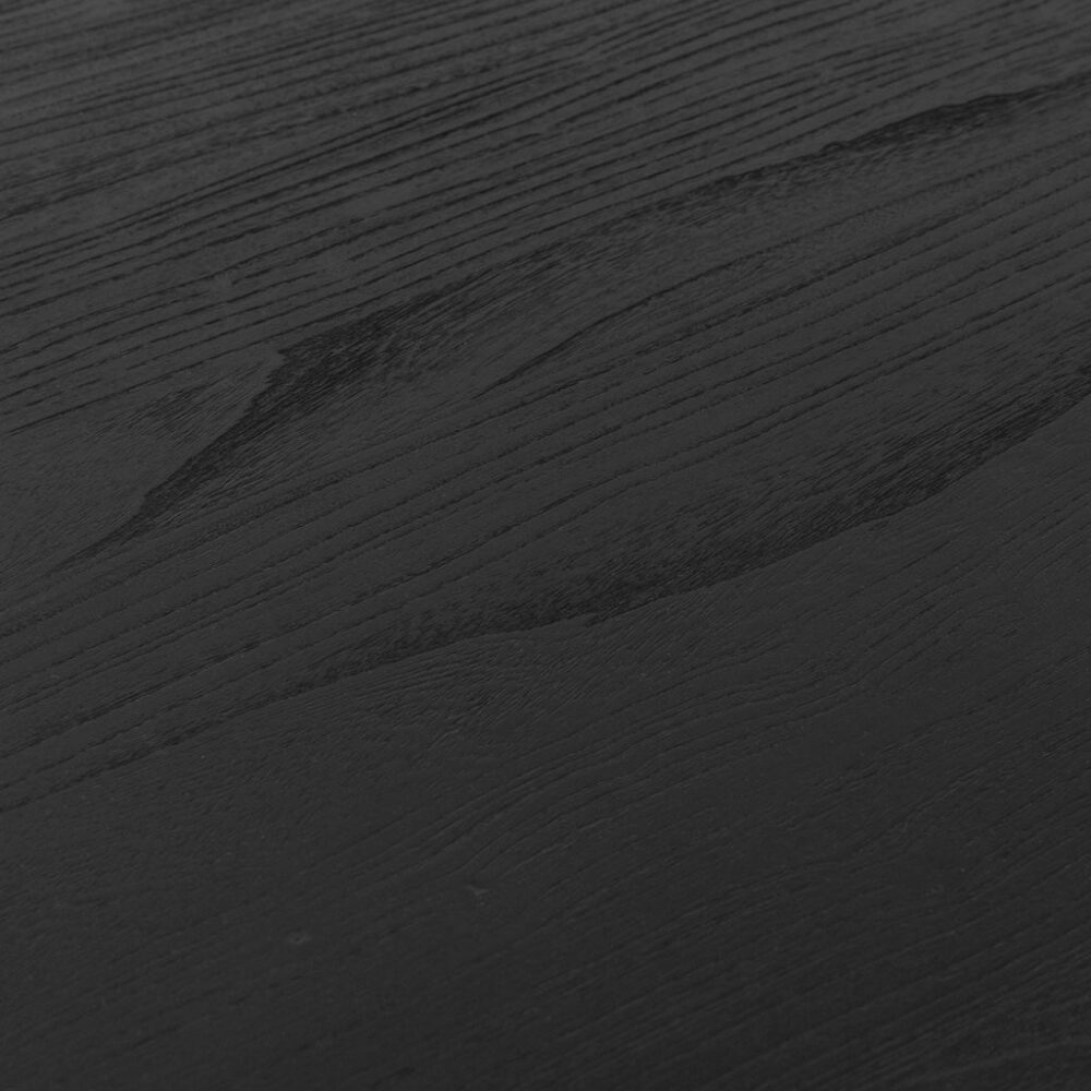 Munoz 2.4m Elm Dining Table - Full Black - Image 9