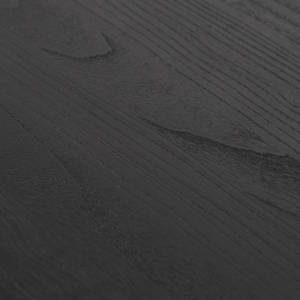Munoz 2.4m Elm Dining Table - Full Black - Image 8