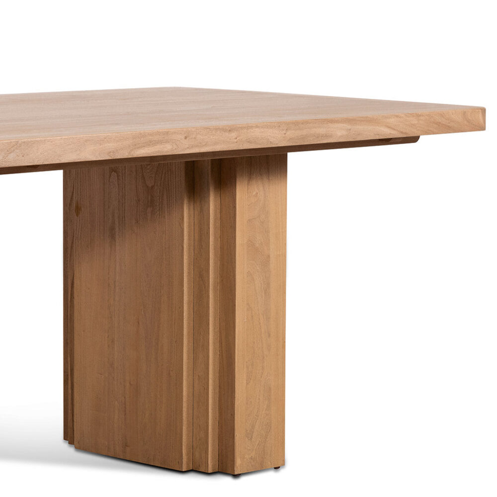 Kathleen 2.4m Elm Dining Table - Natural - Image 9