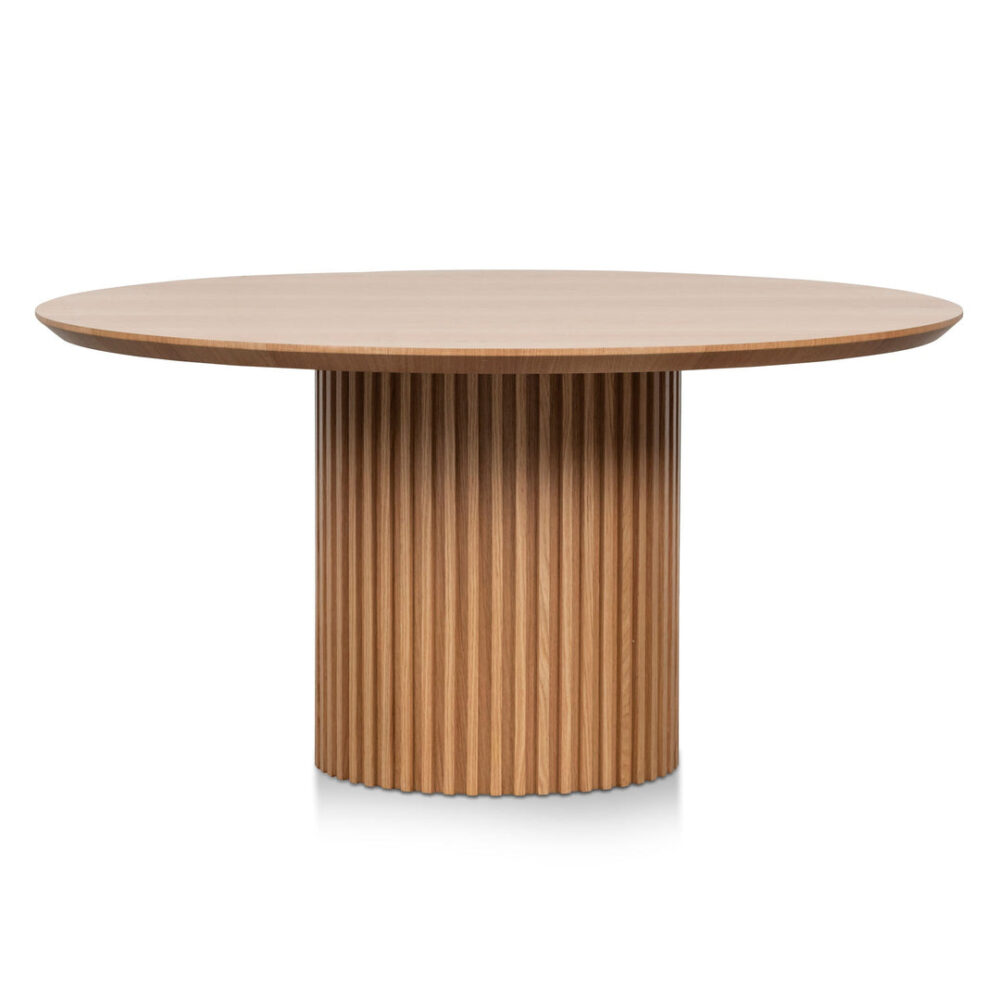 Marty 1.5m Wooden Round Dining Table - Natural