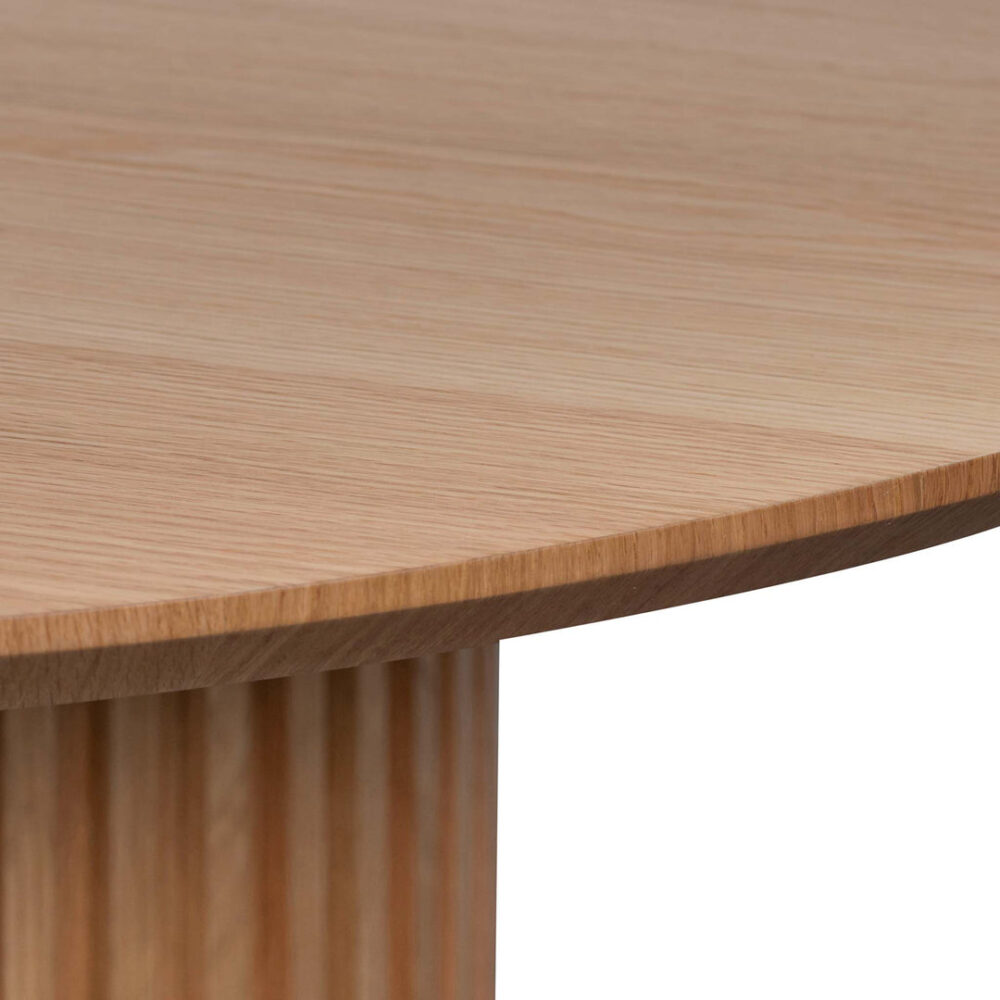 Marty 1.5m Wooden Round Dining Table - Natural - Image 4