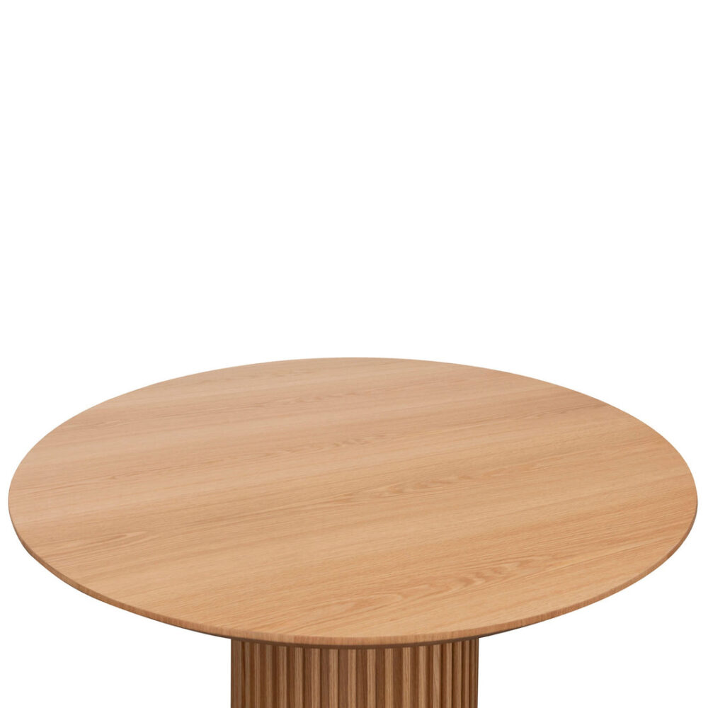 Marty 1.5m Wooden Round Dining Table - Natural - Image 2