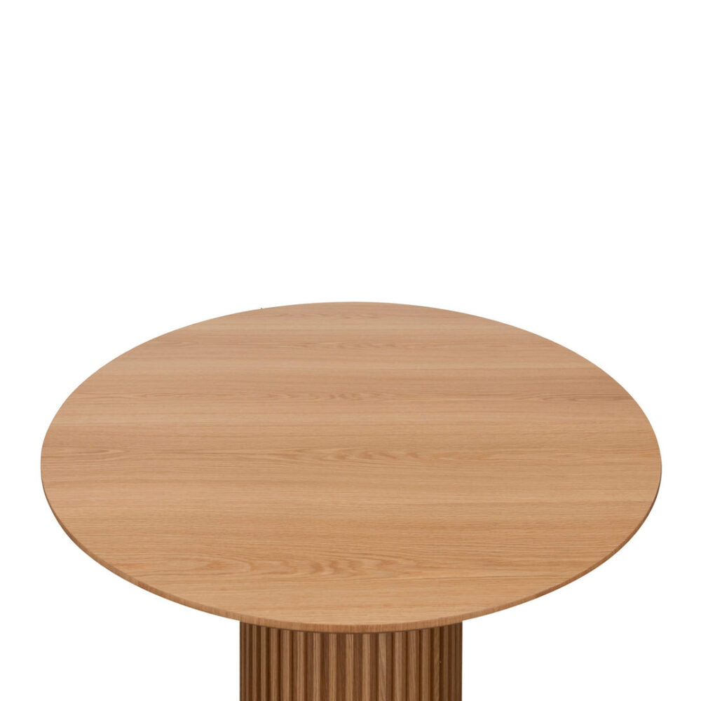 Marty 1.5m Wooden Round Dining Table - Natural - Image 3