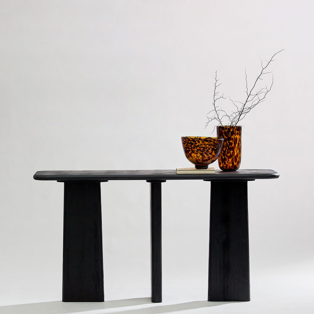 Herrera 1.6m Console Table - Full Black - Image 3