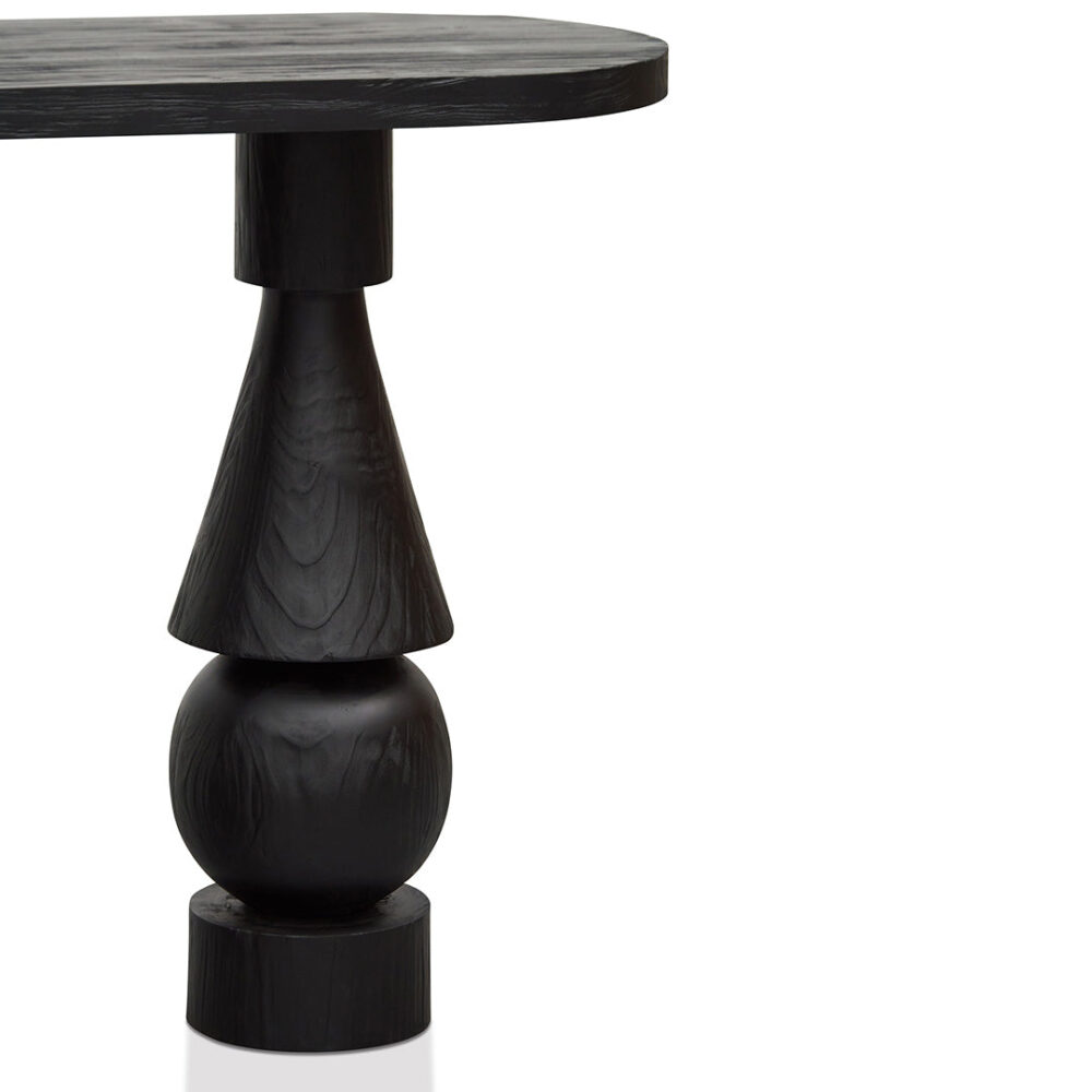 Miquel 1.6m Console Table - Full Black - Image 9