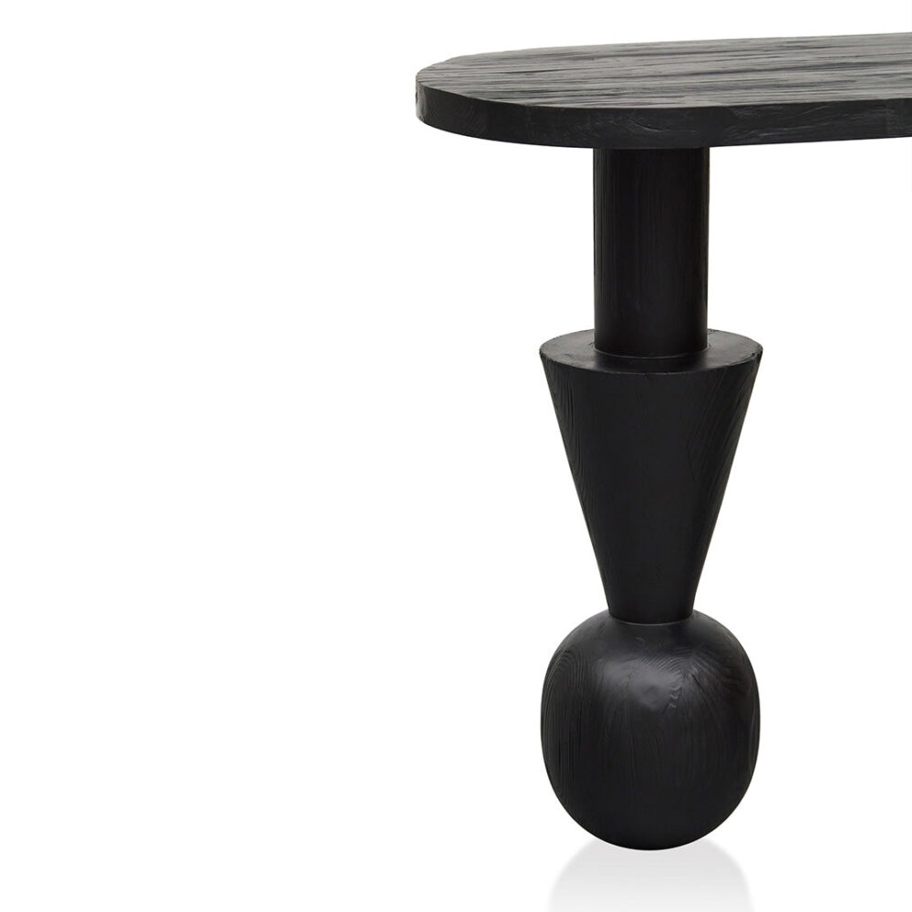 Miquel 1.6m Console Table - Full Black - Image 7