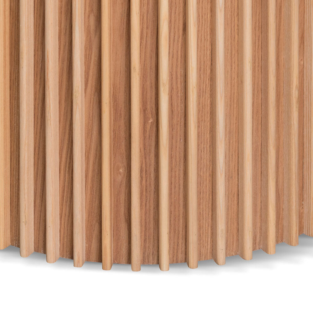 Dillon 1.2m Round Wooden Dining Table - Natural - Image 8