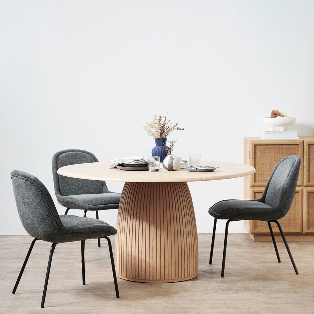 Tonya 1.4m Round Dining Table - Natural - Image 3