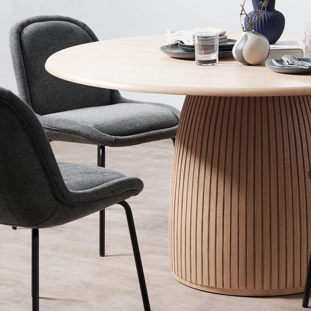 Tonya 1.4m Round Dining Table - Natural - Image 2