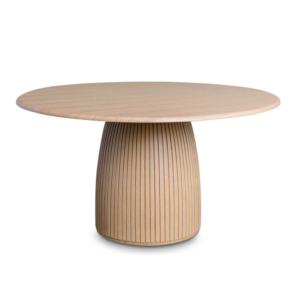 Tonya 1.4m Round Dining Table - Natural - Image 5