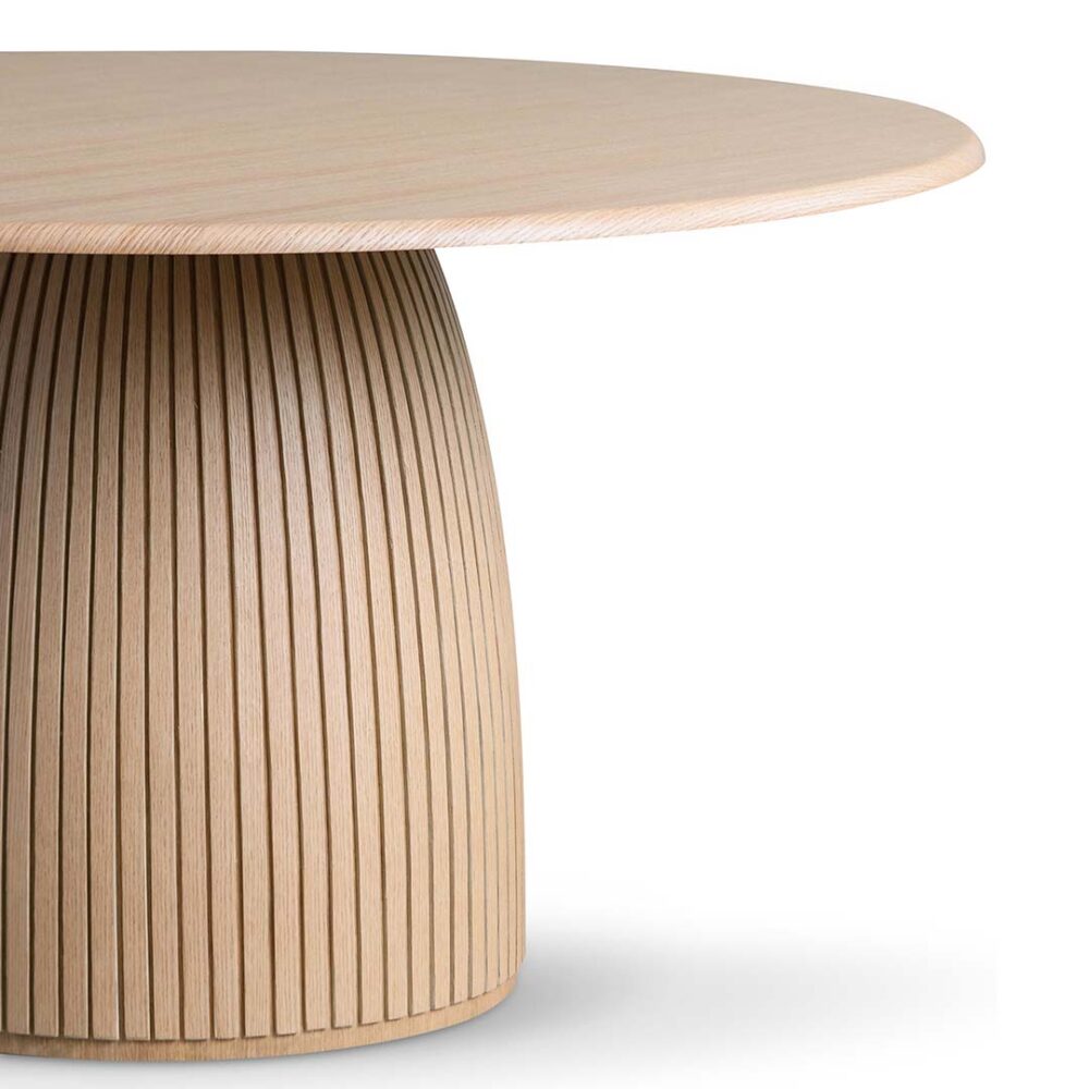Tonya 1.4m Round Dining Table - Natural - Image 7