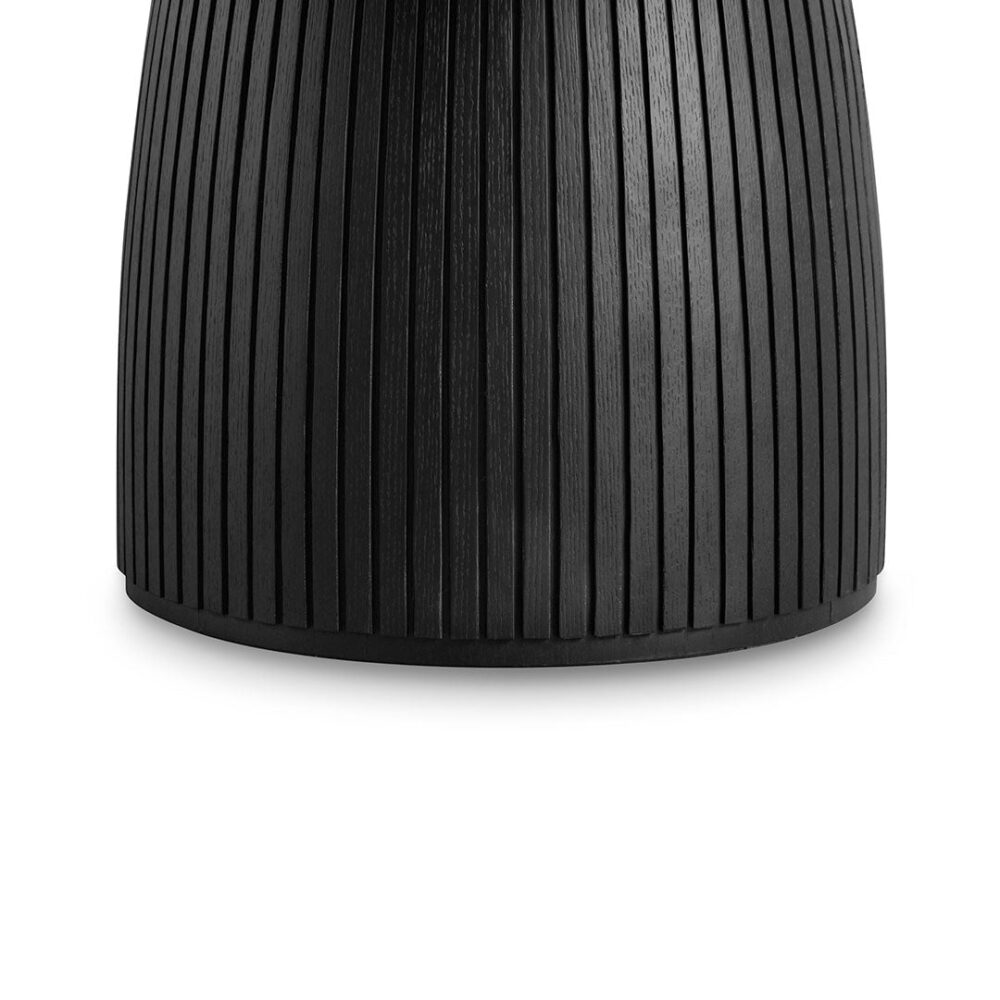 Tonya 1.4m Round Dining Table - Full Black - Image 2