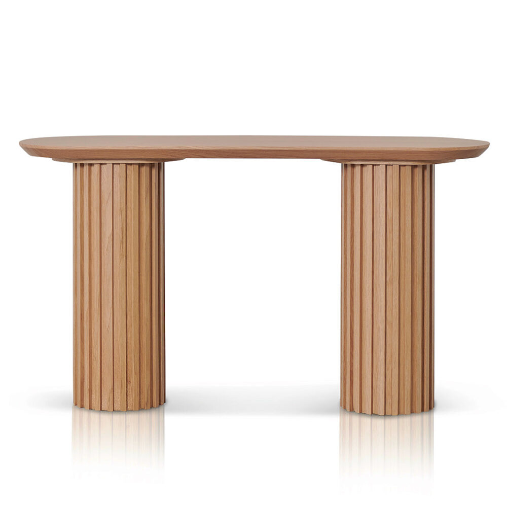 Marty 1.4m Console Table - Natural Oak - Image 2