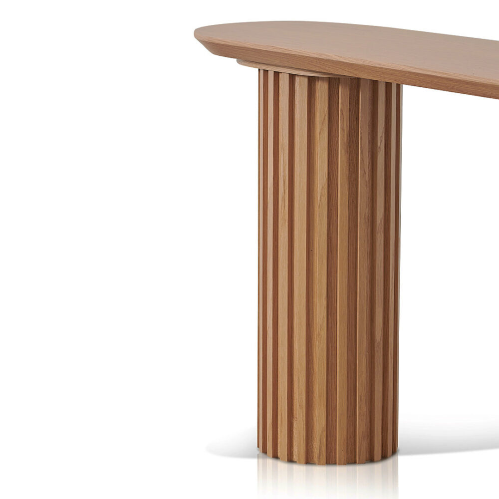 Marty 1.4m Console Table - Natural Oak - Image 5