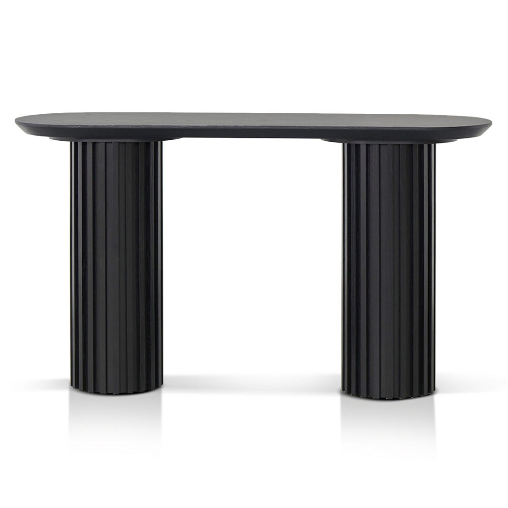 Marty 1.4m Console Table - Black Oak - Image 2