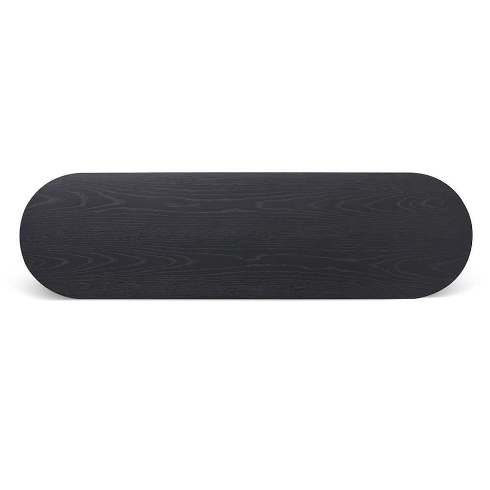 Marty 1.4m Console Table - Black Oak - Image 3
