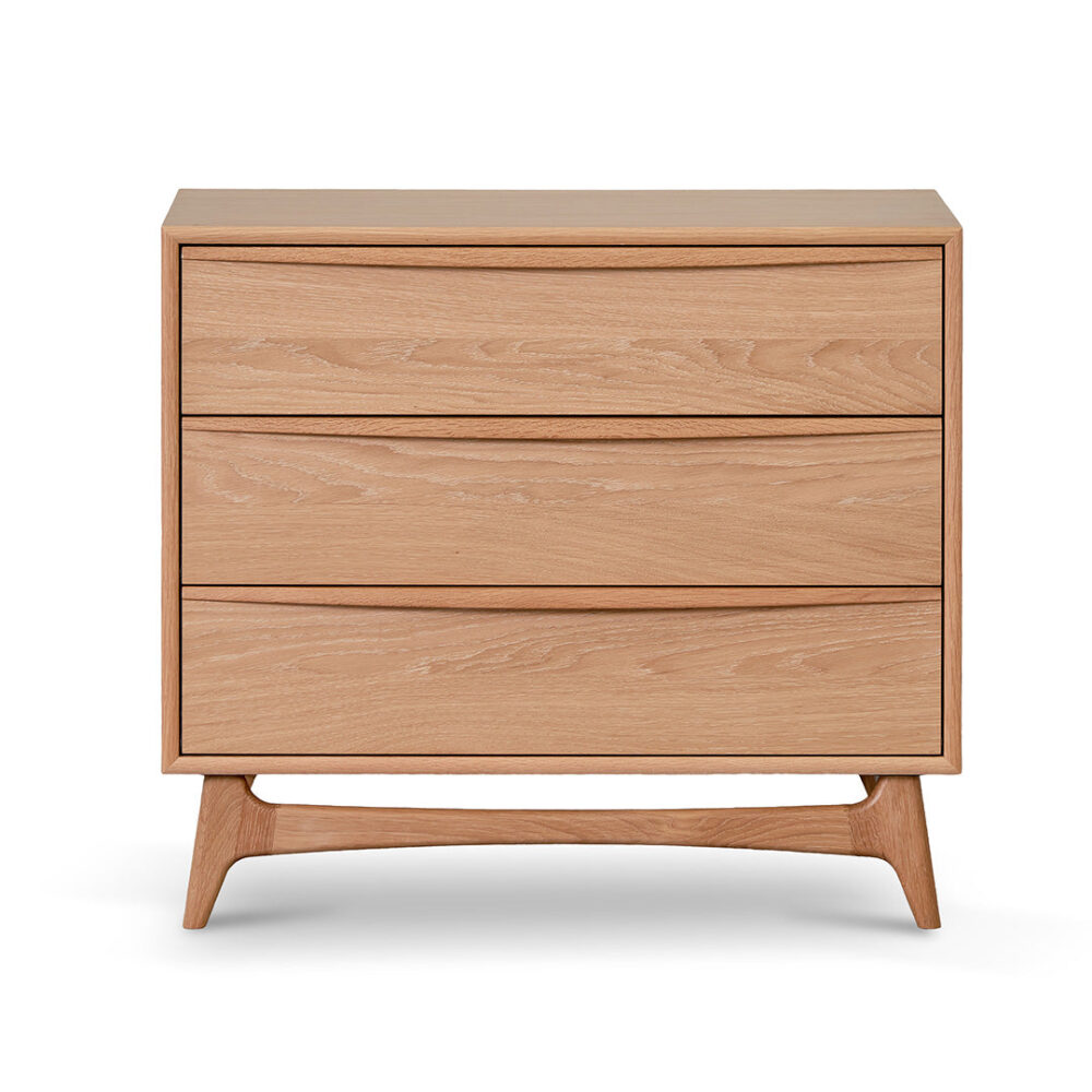 Brendon 3 Drawer Chest - Natural Oak - Image 2
