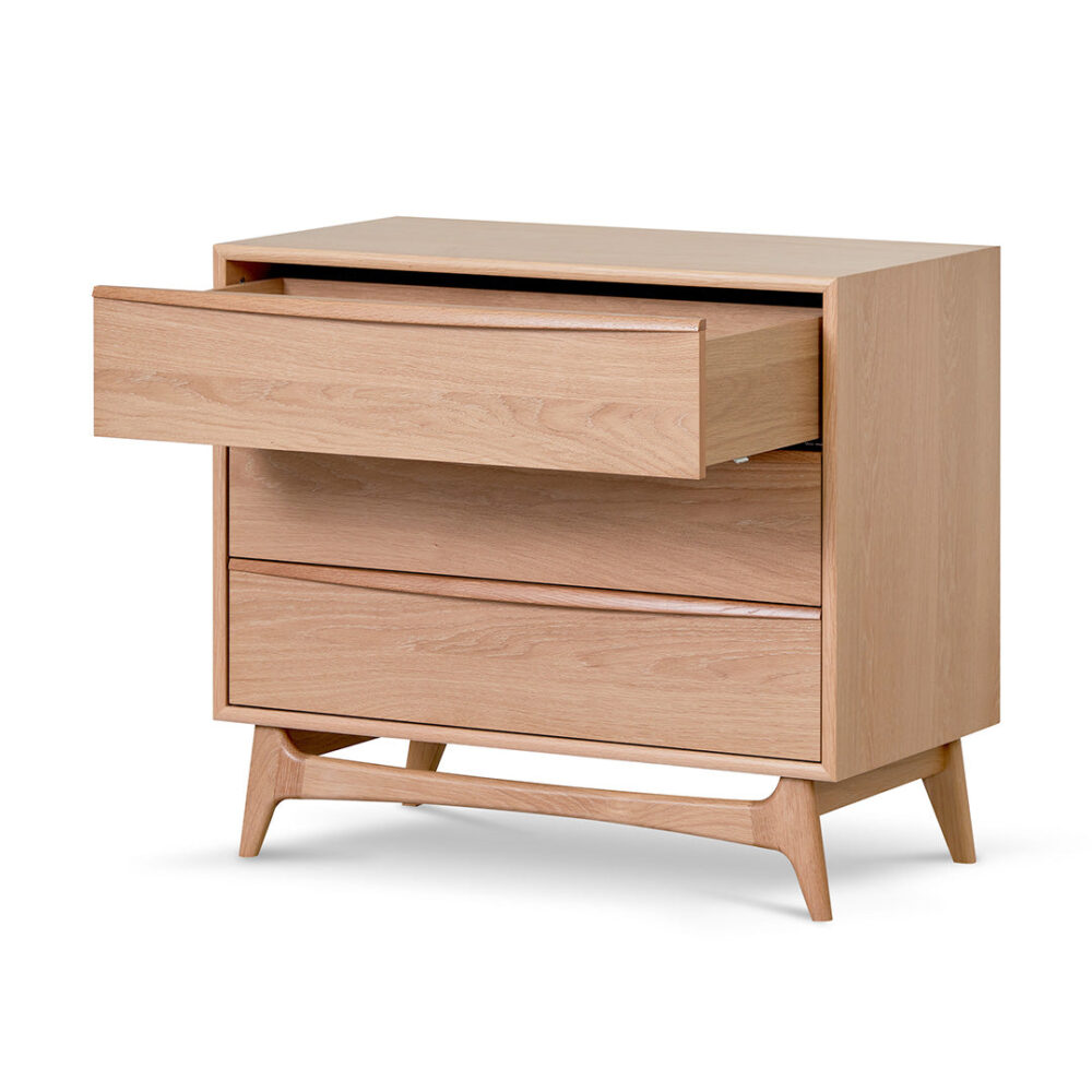 Brendon 3 Drawer Chest - Natural Oak - Image 3