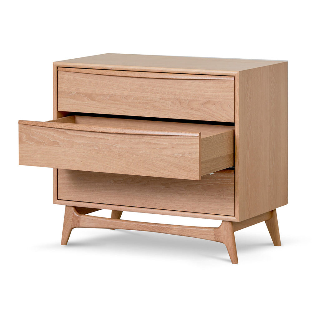 Brendon 3 Drawer Chest - Natural Oak - Image 4